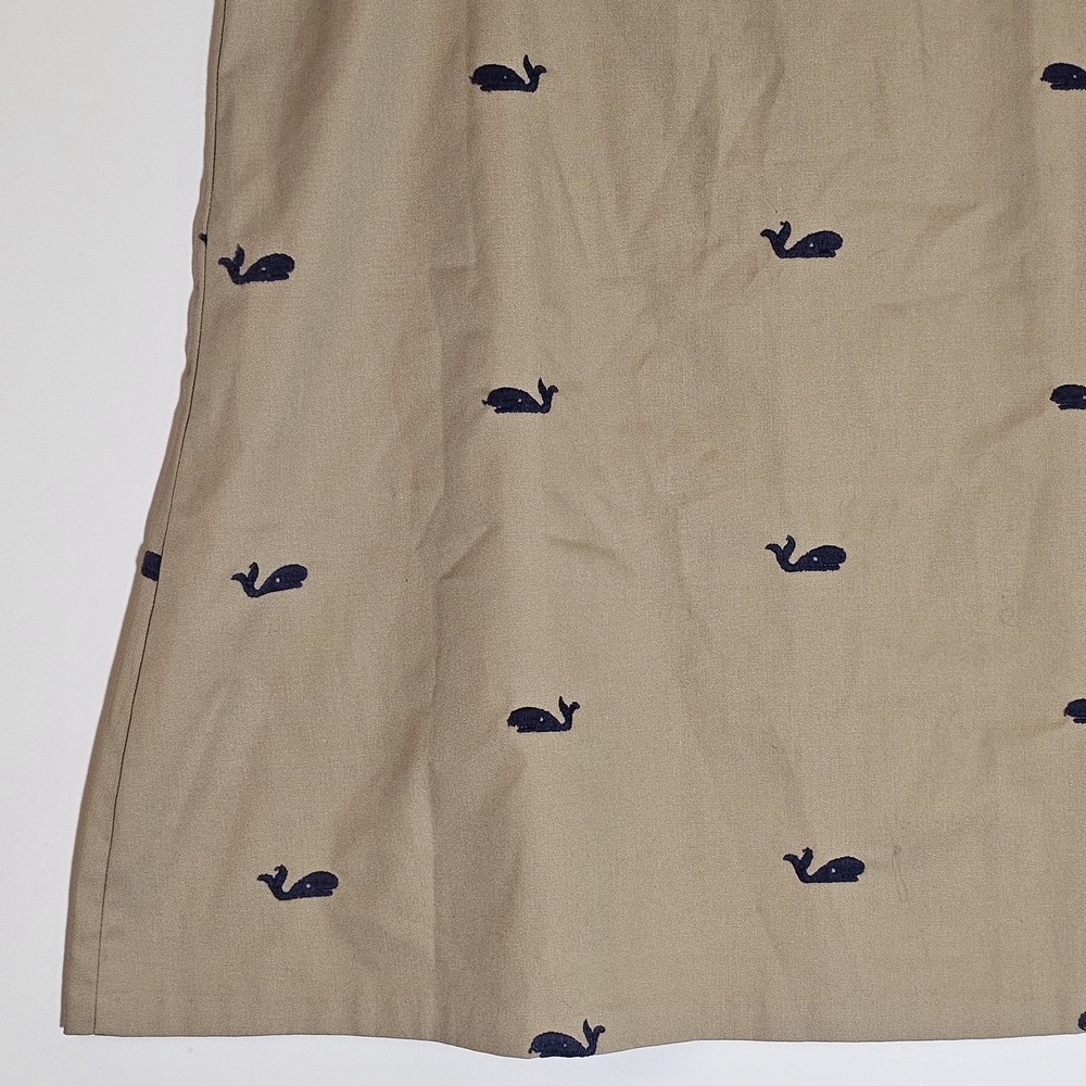Whale Embroidered Skirt Womens Large Pull On Elastic Waist Made USA Preppy Class - Picture 3 of 10